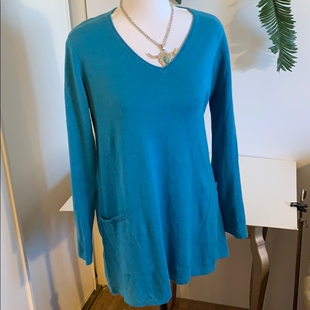 Pure J Jill Turquoise Sweater! Size XS